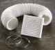 HiB Accessory Kit for Wall Mounted Fans White