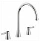 Abode - BROMPTON - 3 Hole Sink Tap Mixer with Levers