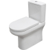 RAK Compact Rimless Full Access Close Coupled Toilet with Horizontal Outlet WC without seat #1