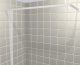 Contour Showers White Curtain Rail angled rectangular