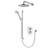 Aqualisa Dream DCV Dual Outlet Mixer Shower with Adj Head & Wall Fixed Drencher (High Pressure/Combi) 