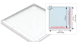 AKW Mullen Standard Length 1000 x 1000mm Shower Tray With Waste