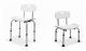 AKW Free standing Shower Stool with Back Support 02310