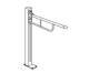 Pressalit - VALUE - Support Arm on Column, Height Adj. (R1161000)