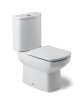 Senso Compact vitreous china close-coupled WC with dual outlet