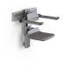 Pressalit Plus.Manually height-adjustable 250mm shower seats 310mm for horizontal wall track. R7330
