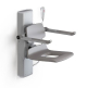 Pressalit - PLUS - Shower Seat with Aperture, Back&Armrests (Electrically Height-Adj)