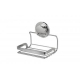 Croydex - Stick 'N' Lock Soap Basket, Chrome (H96 x W131 x D96mm)