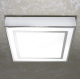 HiB - YONA - Square, Ceiling Light with Additional Chrome Detail (W265 x H265 x D50mm)