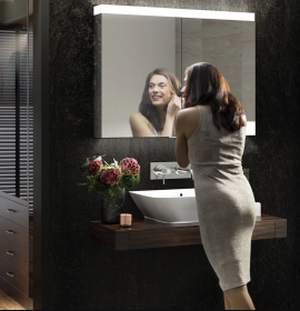 HiB - APEX - LED Bathroom Charging Cabinet, Touch-Free (All Sizes)