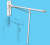 FC Folding Rails Adjustable Support Arms with leg