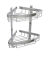 Croydex Aluminium Large Two Tier Corner Basket QM772841