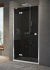 Novellini - BRERA G - Screen Enclosure:  Hinged Door + 1 Fixed Panel In Line (For Recess Installation)