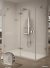Novellini Gala 2P+F Shower Door, 1 Hinged Door + 1 Fixed Panel In Line Corner Solution with Fixed Side Panel Option (Frameless)