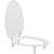 Pressalit - DANIA - Toilet Seat & Cover, 100mm Raised, Stabilising Buffers, Special Hinges & Splash Guard(R34000)